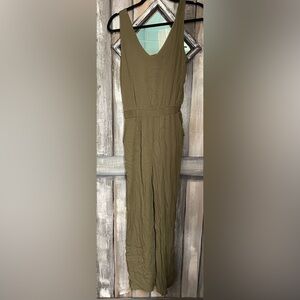 Derek Heart Olive Green Jumpsuit